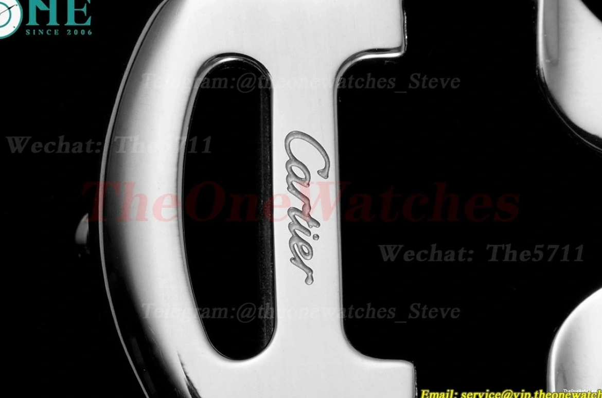 AF Pasha LE Dial White RG 30mm De Red Cartier SS Ladies Quartz 1227